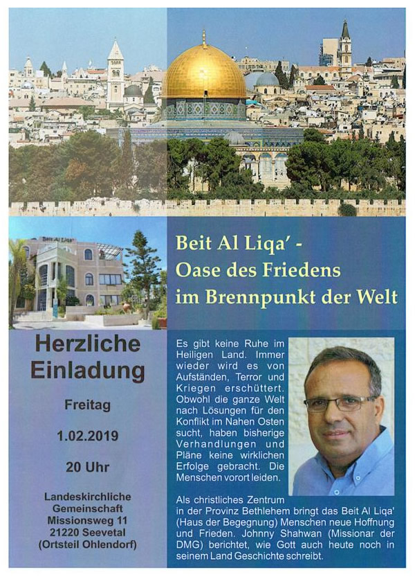 Beit Al Liqa´ - Oase des Friedens im Brennpunkt der Welt